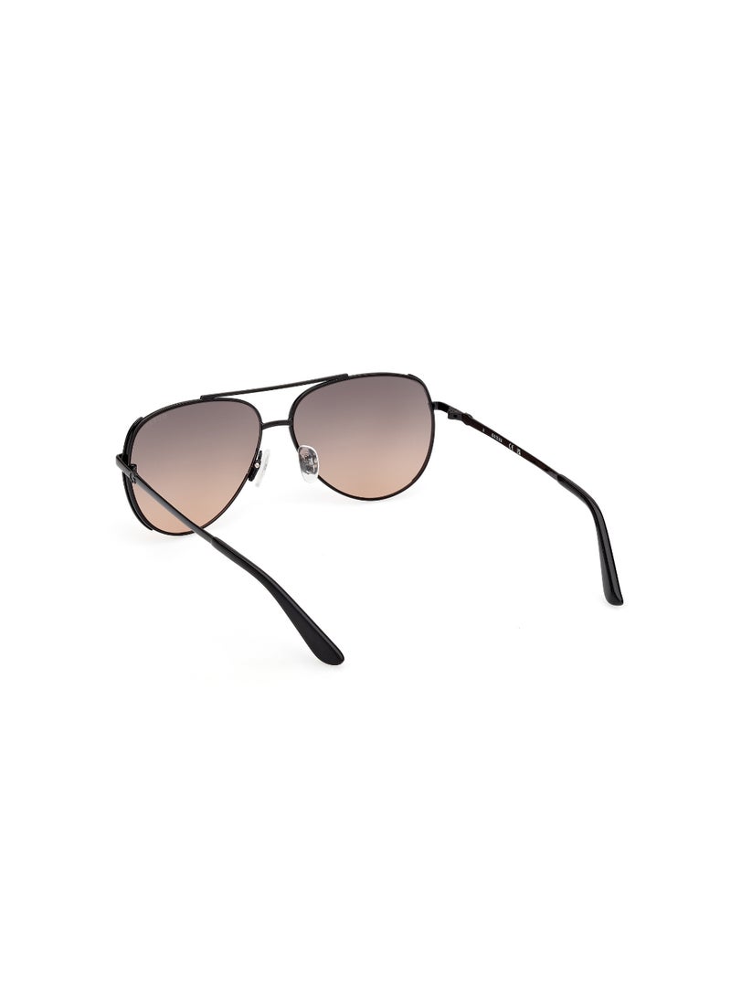 GUESS FULL RIM FEMALE PILOT BLACK METAL SUNGLASSES - Image 3