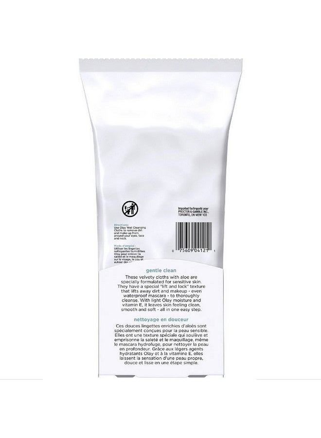 Olay Lay Wet Cleansing Cloths Gentle Clean Sensitive/Fragrancefree 30 Ea (Pack Of 5) - Image 3