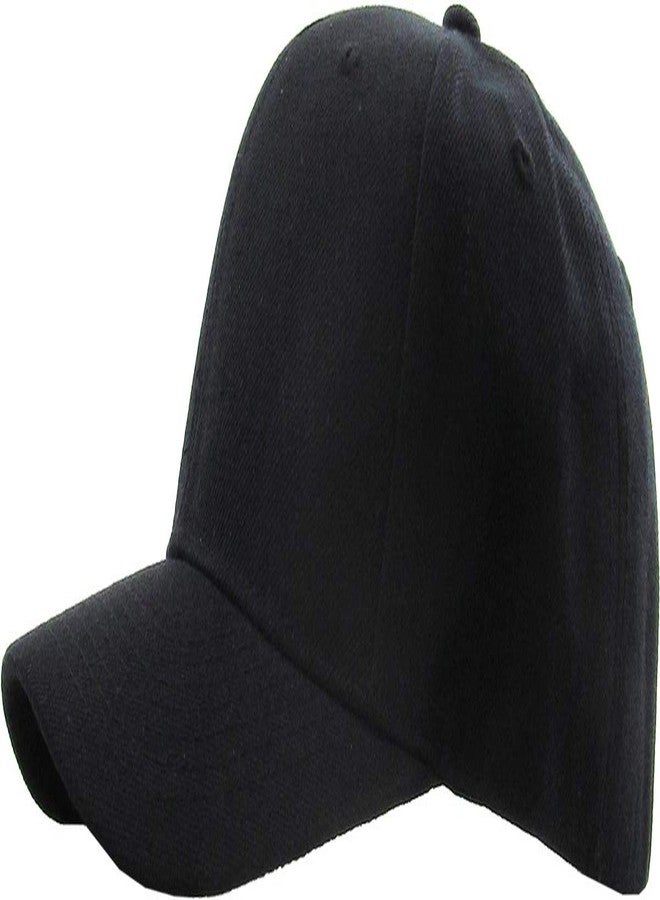 KBETHOS KBY-Fitted BLK (7 3/4) Plain Blank Curved Brim Fitted Baseball Cap Hat Unisex - Image 3