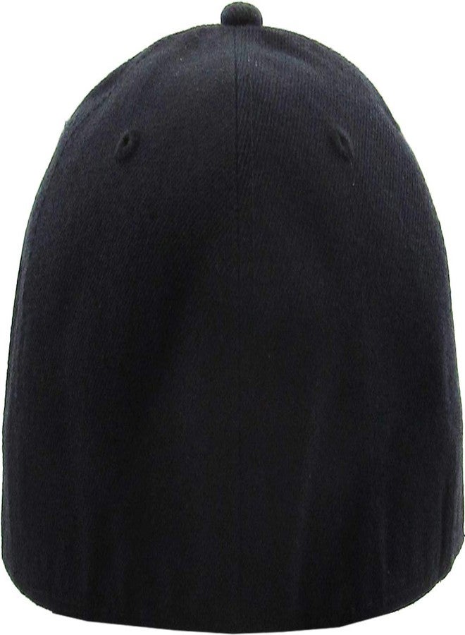 KBETHOS KBY-Fitted BLK (7 3/4) Plain Blank Curved Brim Fitted Baseball Cap Hat Unisex - Image 4