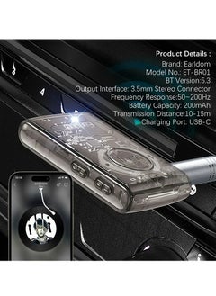 Generic NEW ET-BR01 Bluetooth 5.3 Audio Receiver Adapter – Transparent AUX 3.5mm Wireless Audio Adapter for Car, Speakers, Headphones  - Image 2