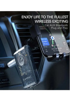 Generic NEW ET-BR01 Bluetooth 5.3 Audio Receiver Adapter – Transparent AUX 3.5mm Wireless Audio Adapter for Car, Speakers, Headphones  - Image 4