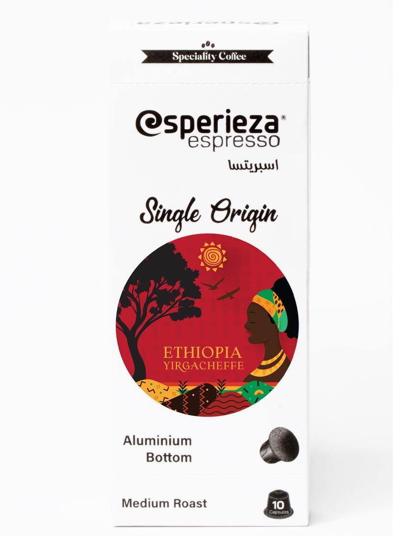 Esperieza Yirgacheffe Ethiopia Specialty Coffee - 10 capsules