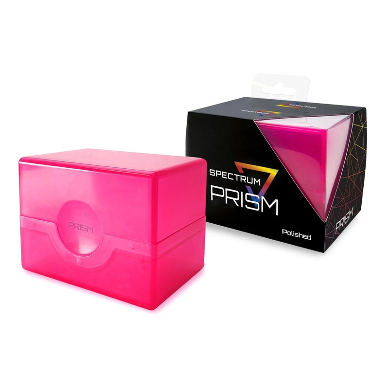 BCW BCW Spectrum Prism Deck Case - Fuchsia - 1 ct | Secure Snap Closure Card Deck Case | Fits 100 Double-Sleeved Cards | Trading Card Deck Storage Ideal for Magic the Gathering  Pokemon  and More  - Image 1
