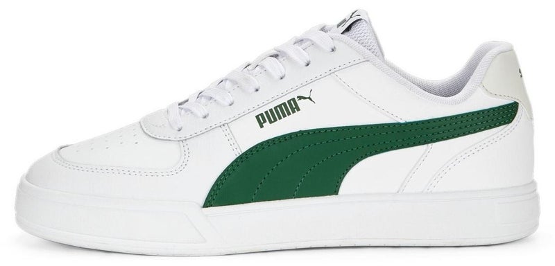 PUMA Caven Mens White Casual Lace Up Sneakers - Image 1