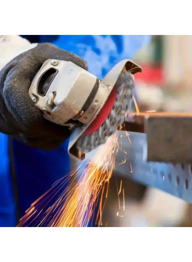 2 Pack 4 Inch 3 Inch Carbon Steel Wire Wheels Angle Grinder Attachments Rust Paint Removal - Image 4