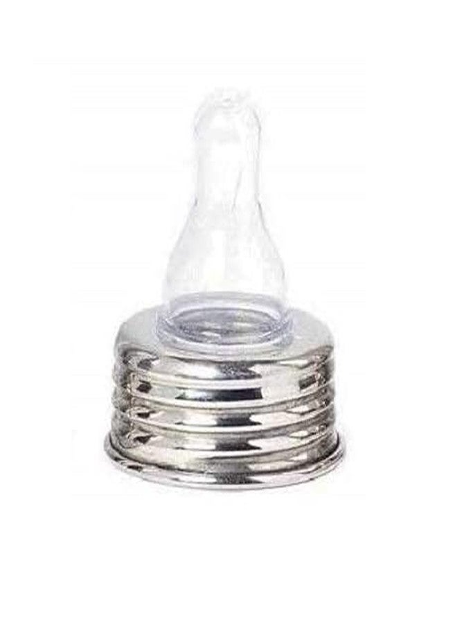 RB POINT Brush Safe Feeding for Newborns Stainless Steel Bottle Essentials Milk Feeding Bottle with Stainless-Steel & BPA-Free Sipper Nipple - Image 2