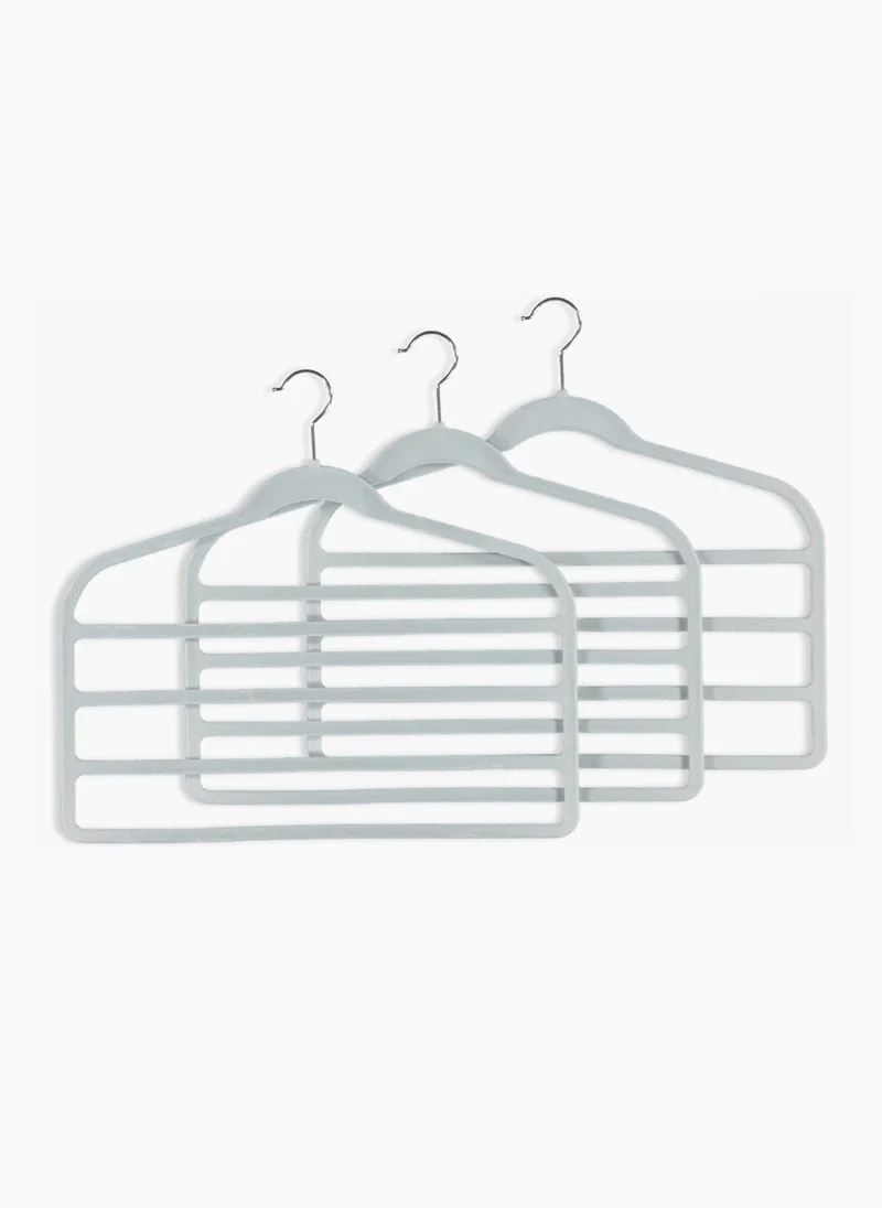 ماتلان 3 Pack Velour Trouser Hangers (44cm x 40cm)