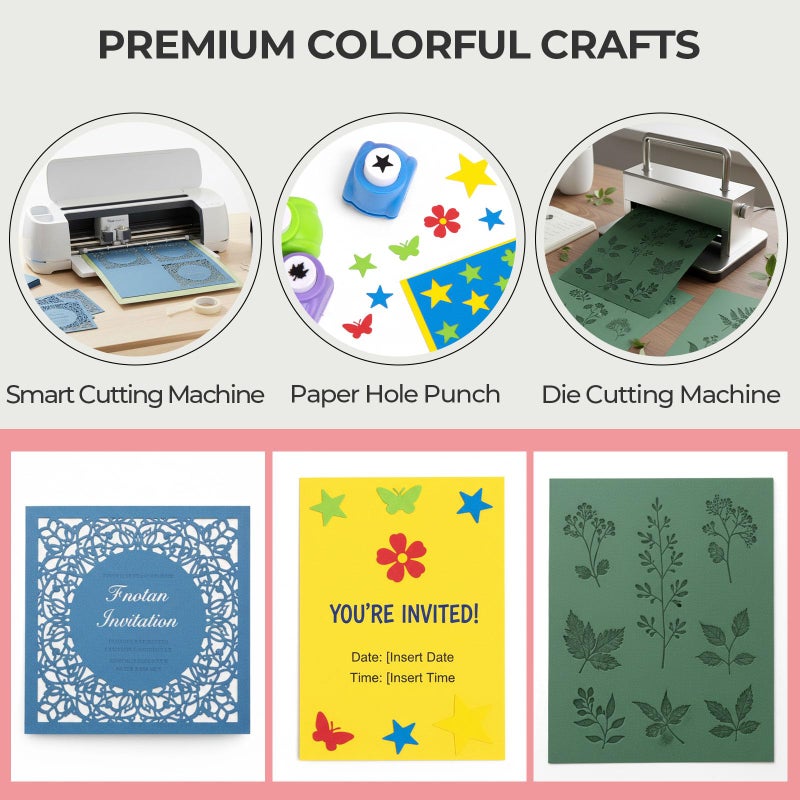 Koogel 200 Sheets Colored Cardstock, 8.5 x 11 Inches,70lb/ 180gsm, 30 Colors Scrapbook Paper for DIY Crafts Card Making, Back to School Supplies - Image 4