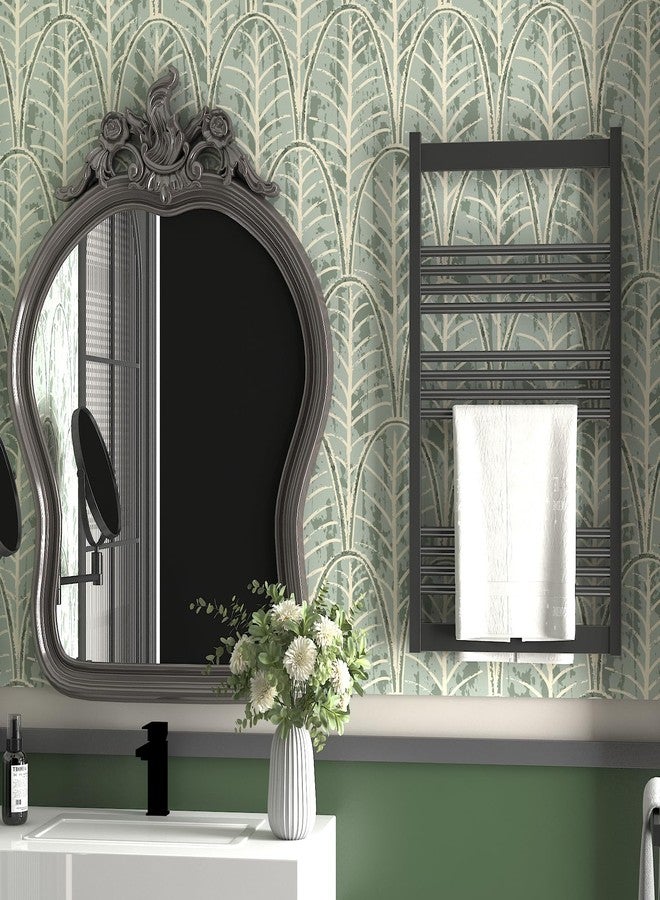 tiltil Peel and Stick Wallpaper Green Left Contact Paper 17.3"×78.8" Boho Wallpaper Self-Adhesive Removable Wall Paper of Kitchen - Image 4