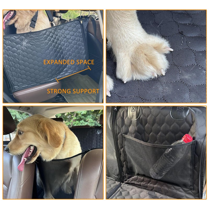 ROCCS Dog Seat Cover for Back Seat with Hard Botton Holds 450lbs,Universal Car Truck Back Seat Extender for Dogs Travle Hammock Bed Waterproof - Image 5