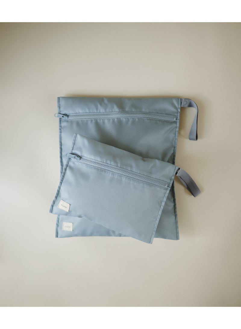 Mushie ​​Water Resistant Wet Bag- 2 Pack​ Tradewinds - Image 4
