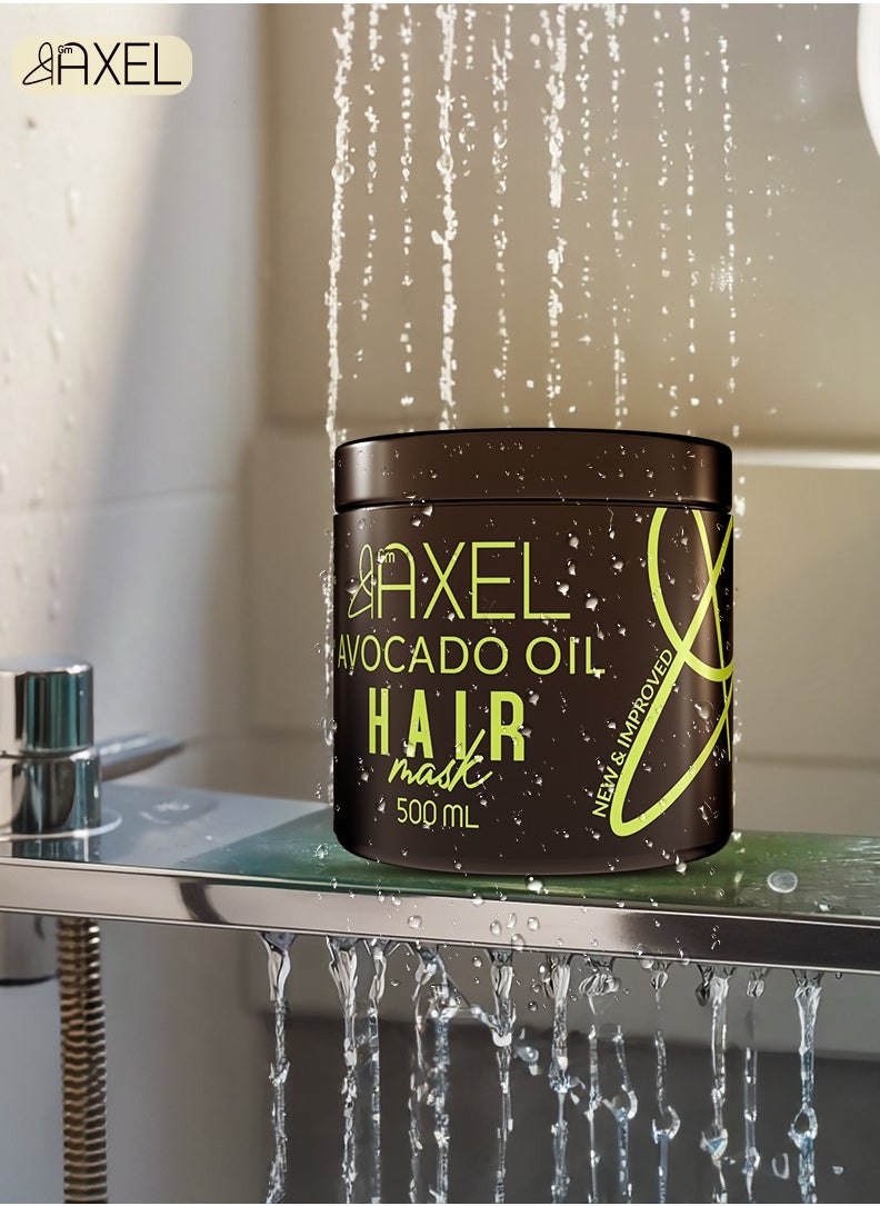 Axel - Axel Nourishing Hair Mask with Avocado Oil 500ml - Sulfate & Paraben-Free - Image 1