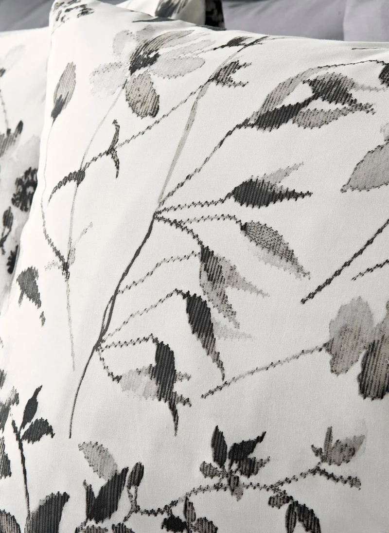 Matalan Black Floral Duvet Set