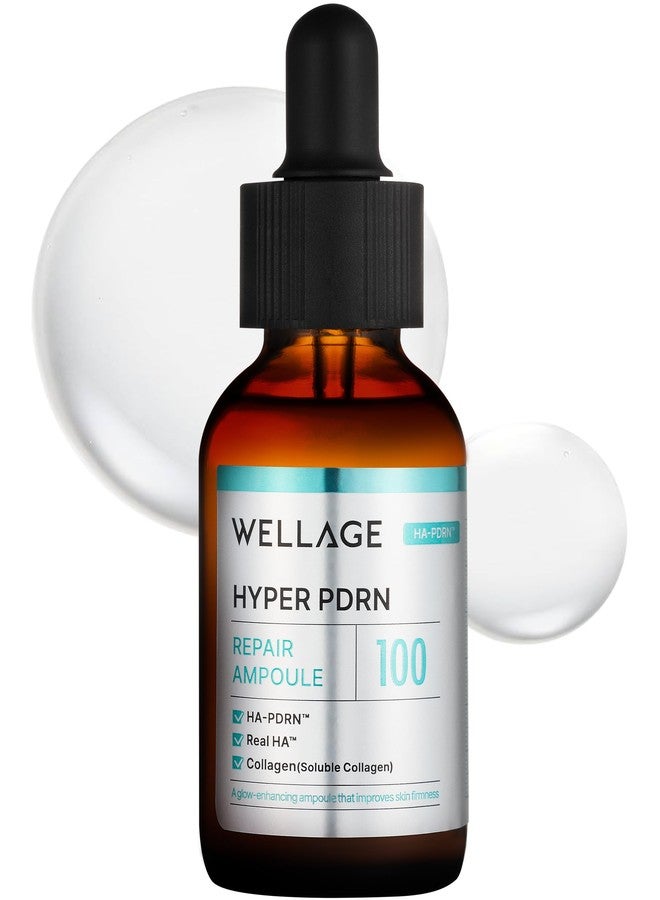 ويليدج أمبولات سيروم ويلاج الكوري هايبر بي دي آر إن لإصلاح البشرة ومكافحة علامات التقدم في السن - حمض الهيالورونيك، الكولاجين، مرونة البشرة، العناية بالمسام مع حمض نووي الصوديوم، بيتا جلوكان، وبانثينول، 1.01 أونصة سائلة - Image 1