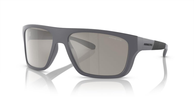 ARNETTE Men's AN4330 Hijiki Square Sunglasses, Grey/Light Grey Mirrored Silver, 63 mm - Image 2