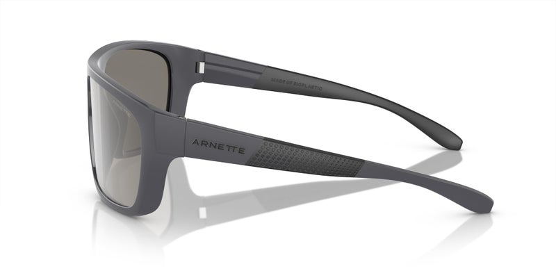 ARNETTE Men's AN4330 Hijiki Square Sunglasses, Grey/Light Grey Mirrored Silver, 63 mm - Image 3