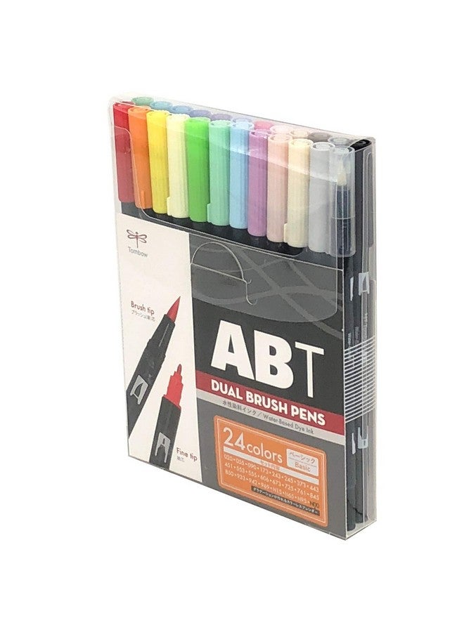 تومباو مجموعة أقلام تومبو ABT ثنائية الفرشاة، 24 لونًا متنوعًا - Image 1