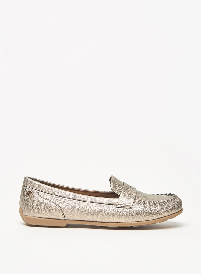 Women's Textured Slip-On Loafers
