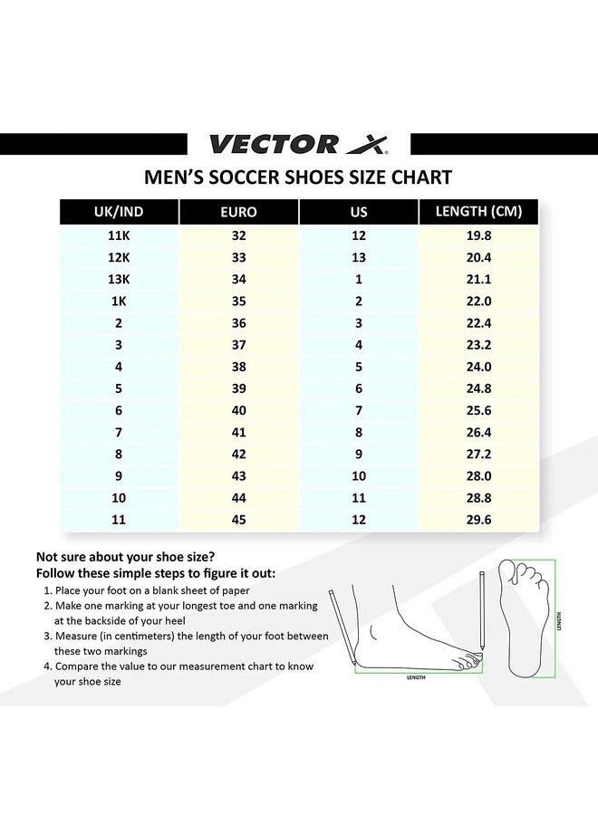 فيكتور أكس حذاء كرة قدم Vector X Nitro-X للرجال (أبيض-برتقالي) - Image 3
