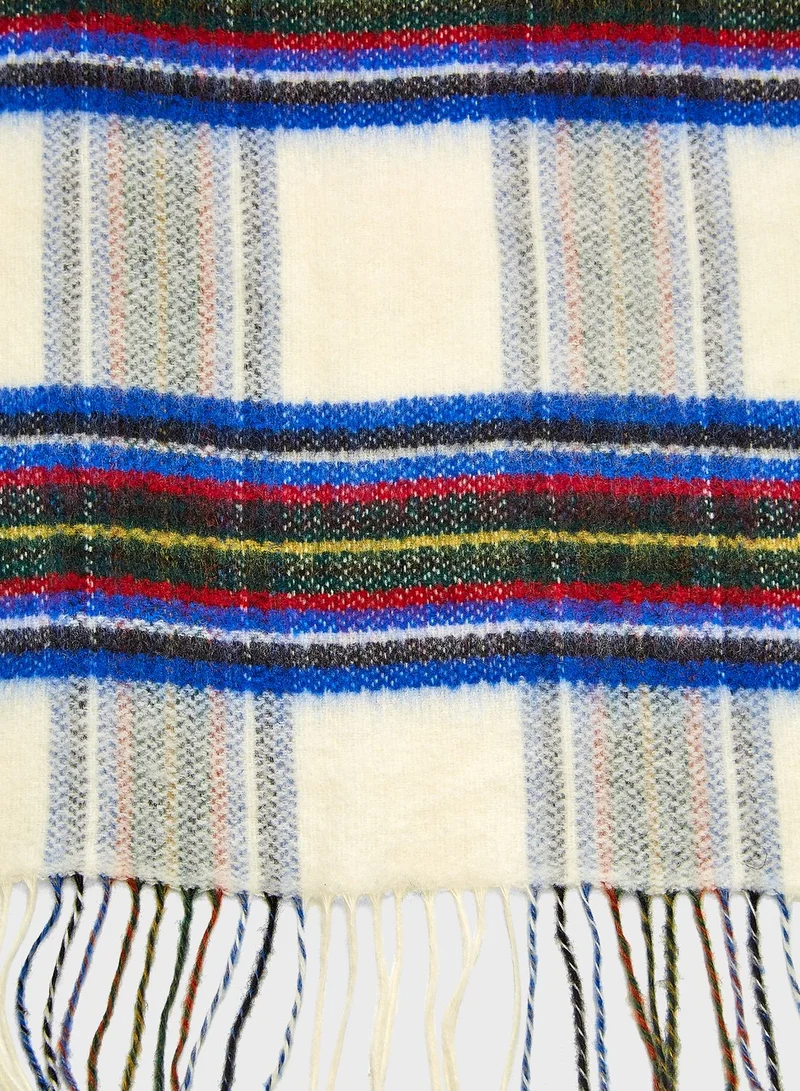 TOPMAN Checked Blanket Scarf