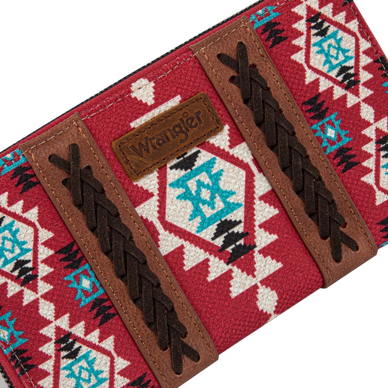 Wrangler Western Wristlet Wallet Purse for women with Embroidery Credit Card Holder LG-WG2203-W006BDY - Image 3