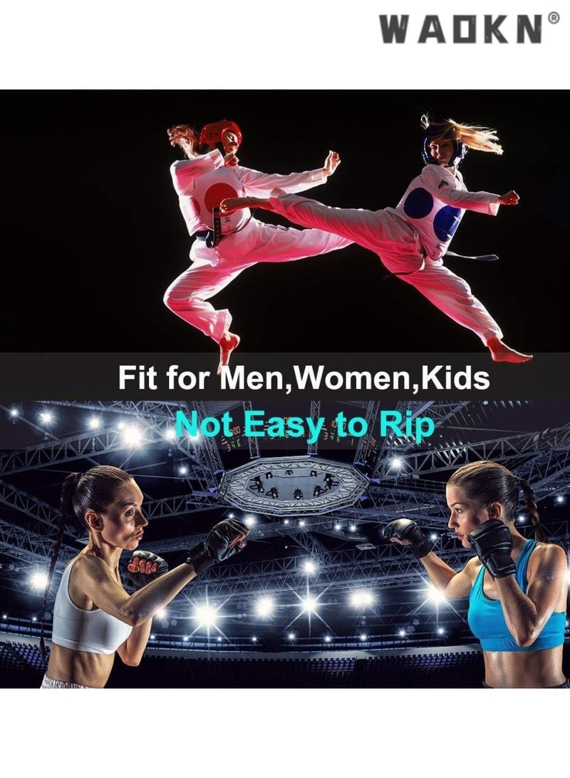 WAOKN MMA Half-Finger Gloves, Boxing Fight Gloves, MMA Mitts with Adjustable Wrist Support, Ideal for Sanda Sparring, Punching Bag Training, and Martial Arts Practice, Enhances Protection - Image 2