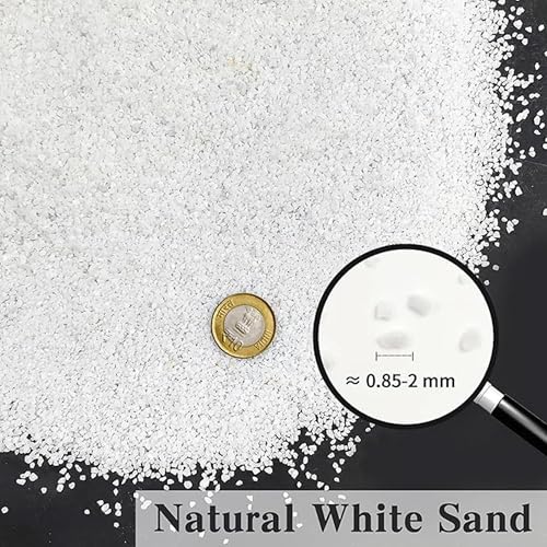 RUKDA® Natural White Aquarium Sand (Sugar Size) – Quality Substrate for Freshwater Tank, Terrarium, Garden, Rangoli, Home Decor, Vase Filler, Lawn, Craft & Havan Decoration - Image 4
