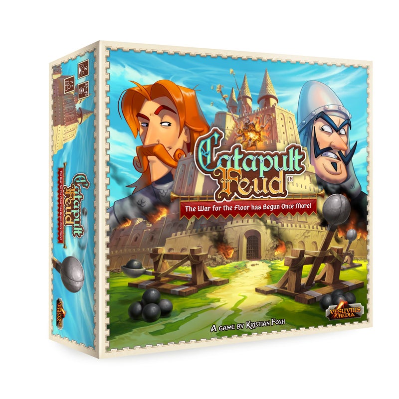 IELLO: Catapult Feud Game - Ready, Aim... Launch The Catapults! 2 Player Game, Strategy Board Game, Knock Down All Your Opponent's Troops to Win, for Ages 7 and up - Image 1