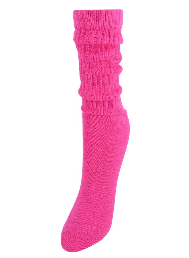 CTM Women's Super Soft Slouch Socks (1 Pair), Hot Pink - Image 5