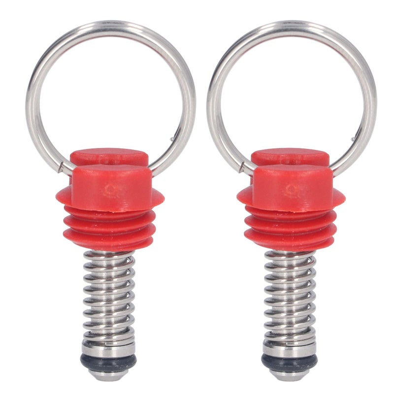Keg Pressure Relief Valve: 2Pcs Red ABS Head Stainless Steel Body - Ideal Sealing Pressure Relief Valve for Cornelius Style Kegs Home Brewing - Image 4