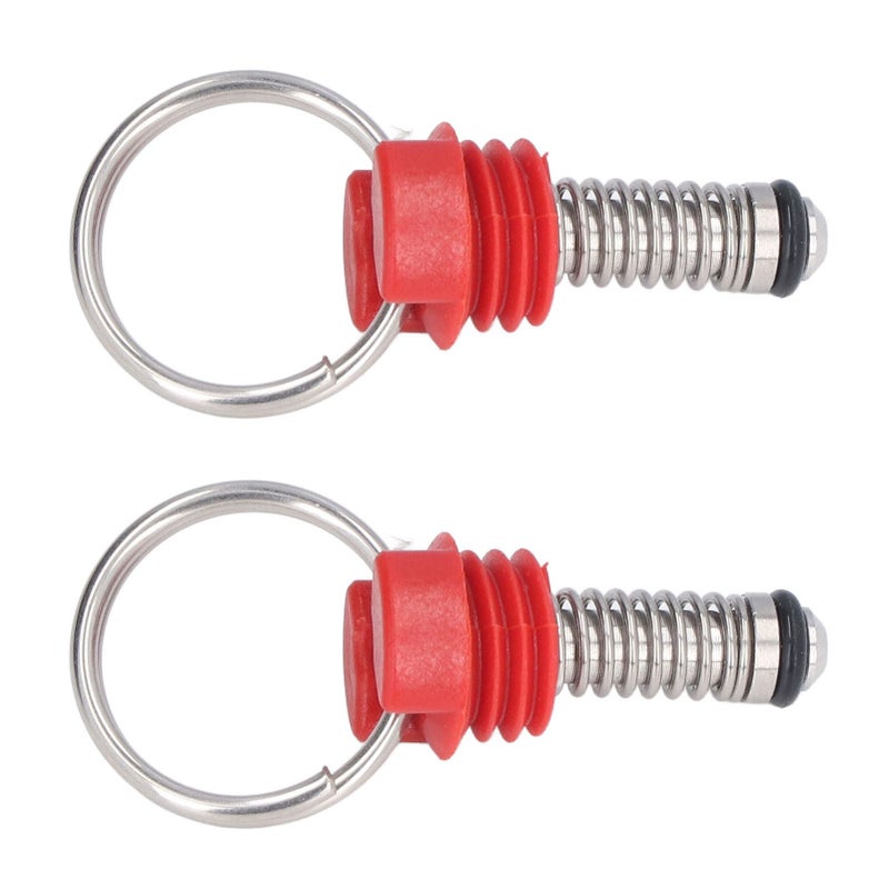 Keg Pressure Relief Valve: 2Pcs Red ABS Head Stainless Steel Body - Ideal Sealing Pressure Relief Valve for Cornelius Style Kegs Home Brewing - Image 5