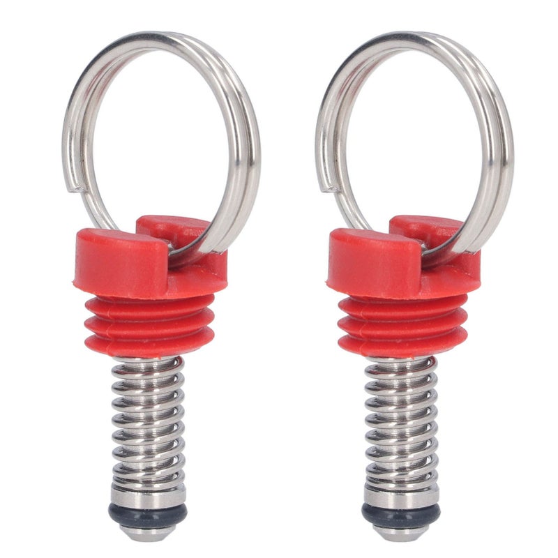 Keg Pressure Relief Valve: 2Pcs Red ABS Head Stainless Steel Body - Ideal Sealing Pressure Relief Valve for Cornelius Style Kegs Home Brewing - Image 3