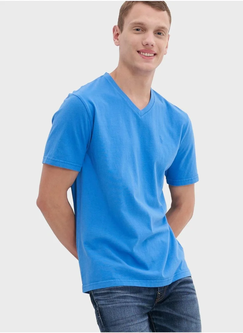American Eagle Logo V-Neck T-Shirt