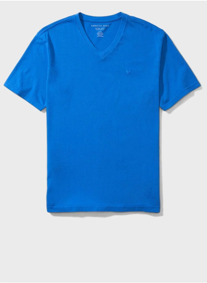 American Eagle Logo V-Neck T-Shirt