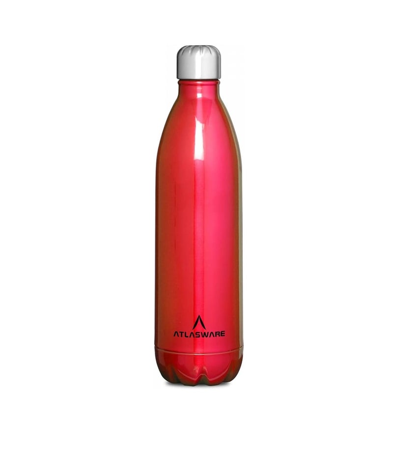 Atlasware Stainless Steel Vacuum Bottle, 750 ml  Assorted Colors (Color may vary) - Image 1