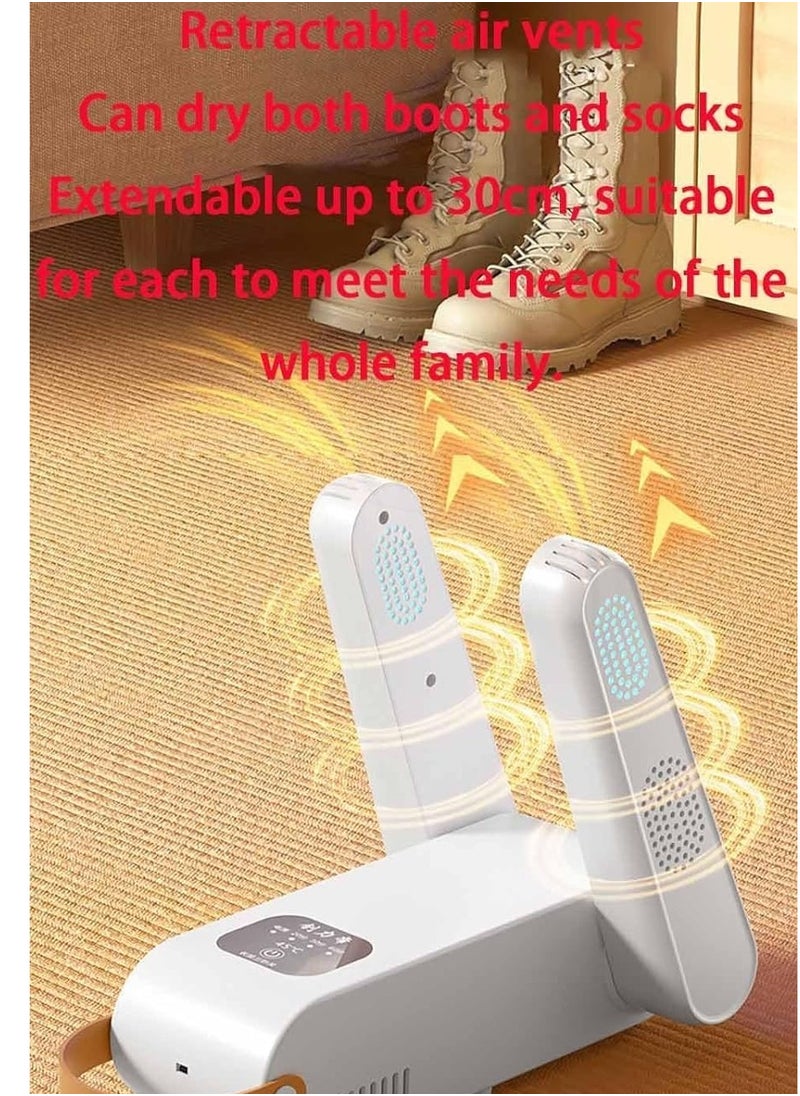 General - Portable Shoe Dryer w/Heat Blower & Timer Folding Boot Dryer and Sneakers Warmer Quick Drying and Ultra Quiet Ski Boot Heater for Travel - Image 1