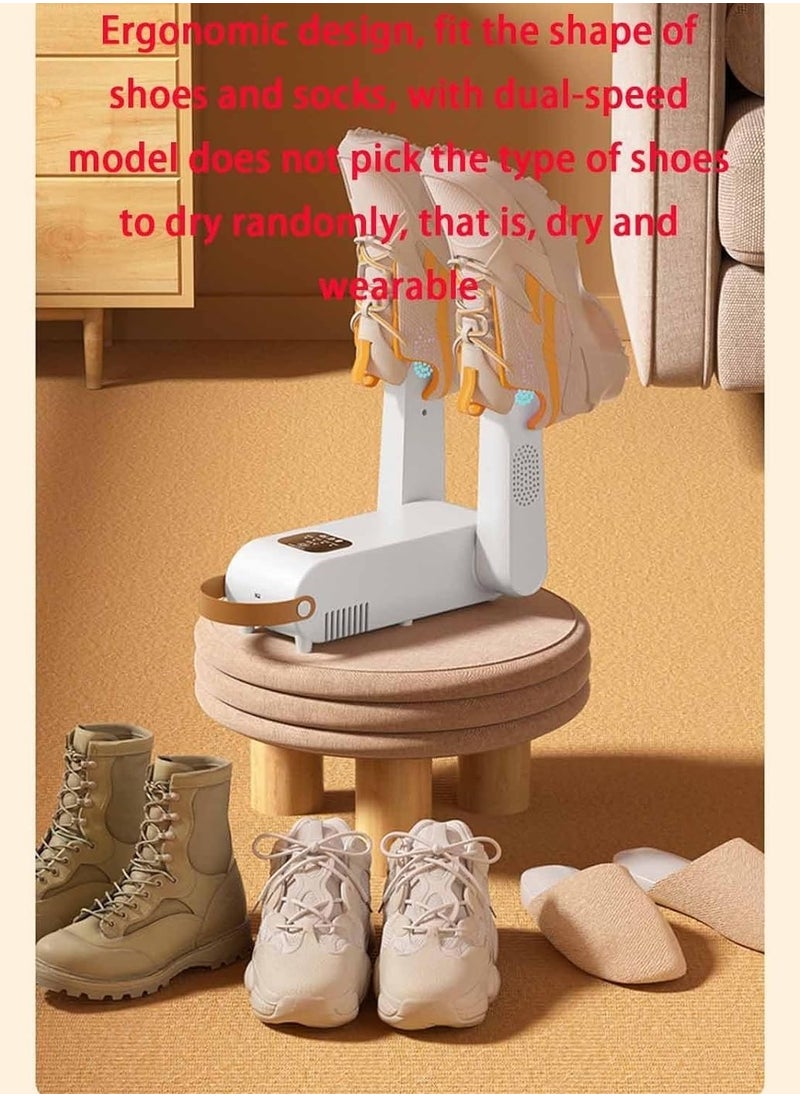 General - Portable Shoe Dryer w/Heat Blower & Timer Folding Boot Dryer and Sneakers Warmer Quick Drying and Ultra Quiet Ski Boot Heater for Travel - Image 1