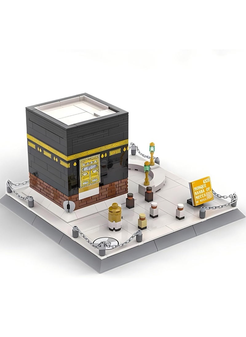 M MIAOYAN Islamic Kaaba Mosque Building Model Building Blocks Set Muslim Brick Toy Hajj Set Eid Gift Children Adult 446 Pieces  - Image 2