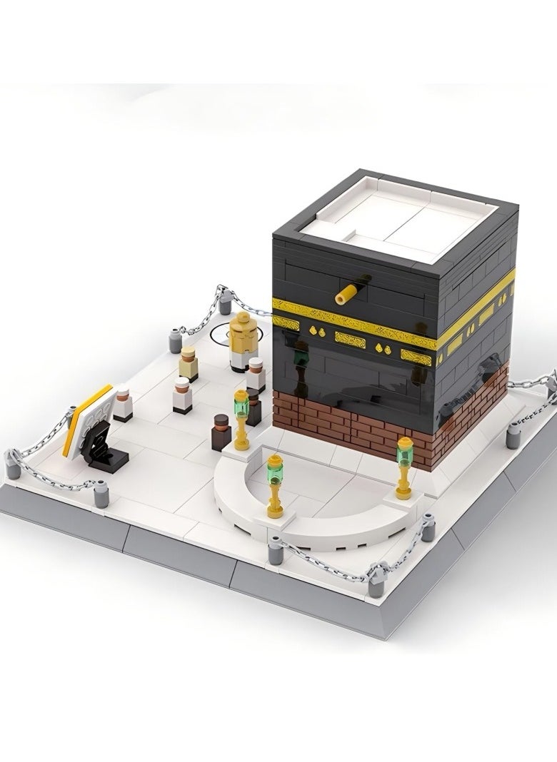 M MIAOYAN Islamic Kaaba Mosque Building Model Building Blocks Set Muslim Brick Toy Hajj Set Eid Gift Children Adult 446 Pieces  - Image 3
