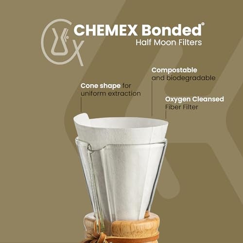 Chemex Bonded Filter - Half Moon - 100 ct - Image 2