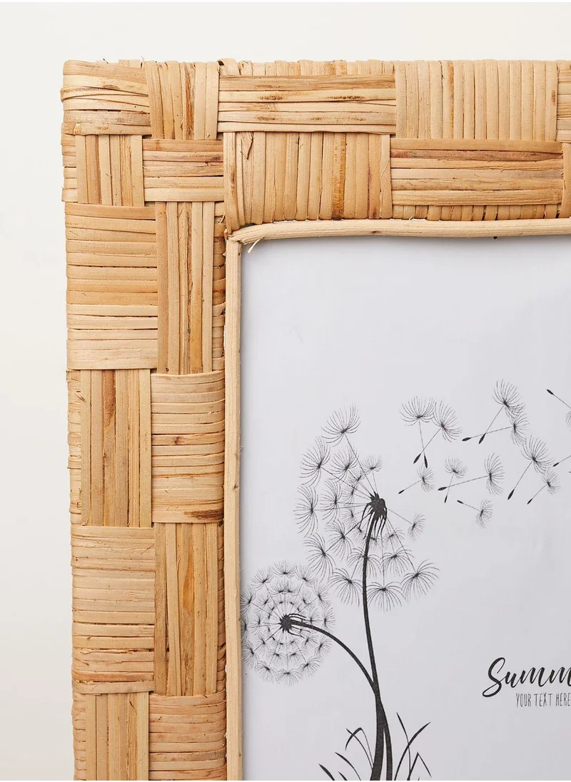 Ayra Set Of Two Rattan Photo Frames