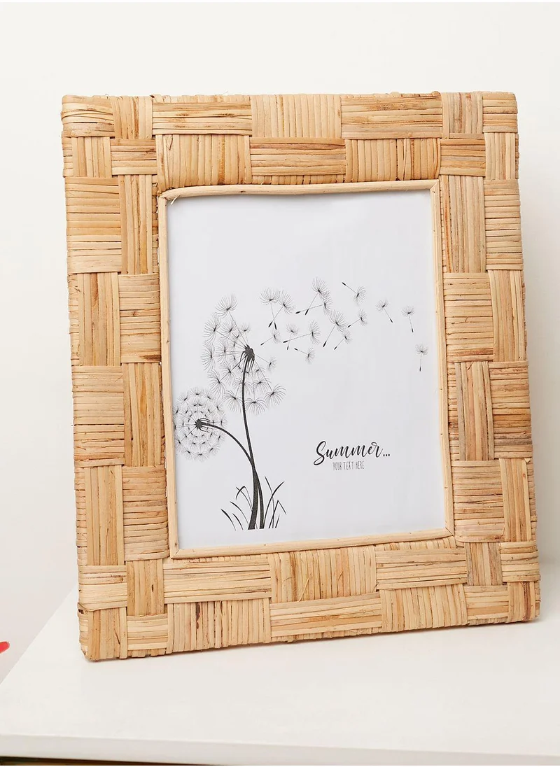Ayra Set Of Two Rattan Photo Frames