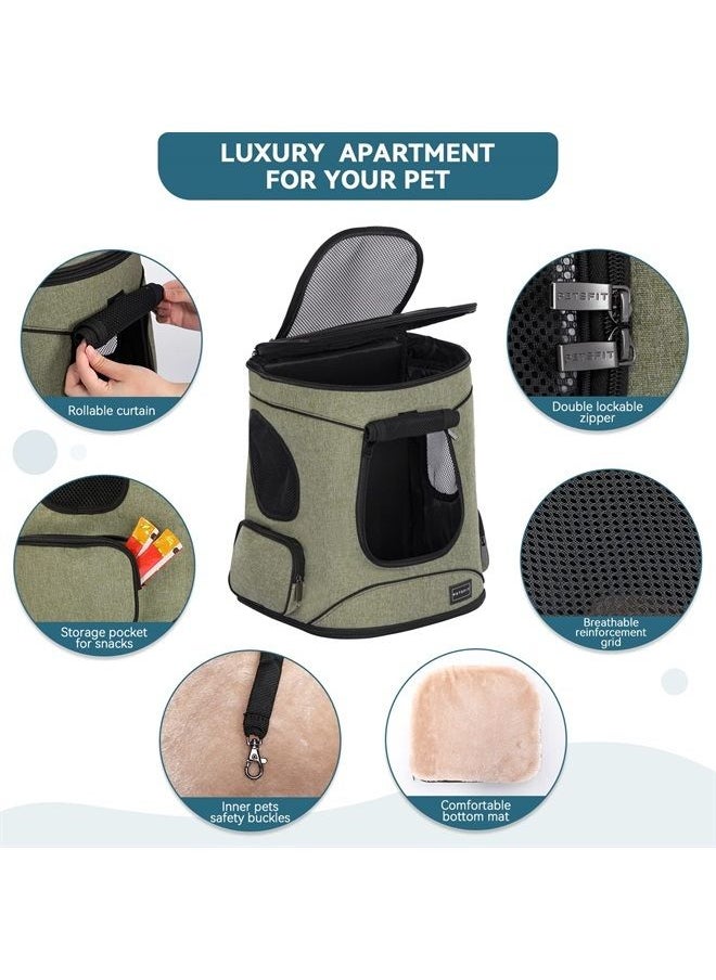 Petsfit Pet Backpack Carrier with Upgrade Waist Cushion Design to Better Fit The Waist, Suitable for Small Medium Dogs Cats and Rabbits up to 22 Pounds  - Image 4