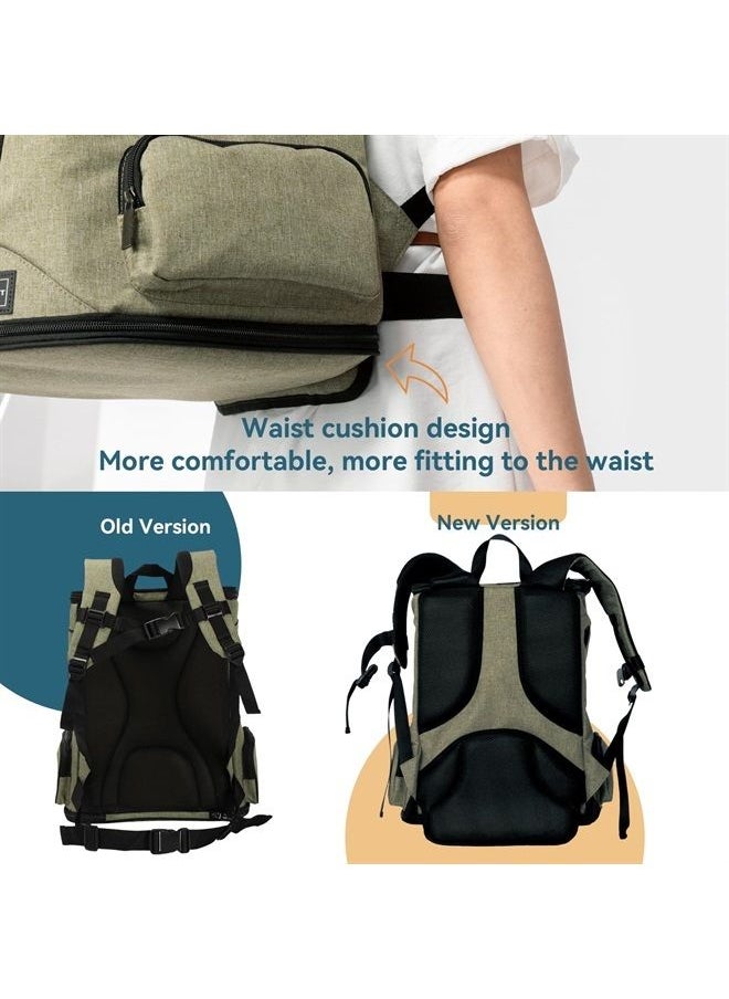 Petsfit Pet Backpack Carrier with Upgrade Waist Cushion Design to Better Fit The Waist, Suitable for Small Medium Dogs Cats and Rabbits up to 22 Pounds  - Image 2