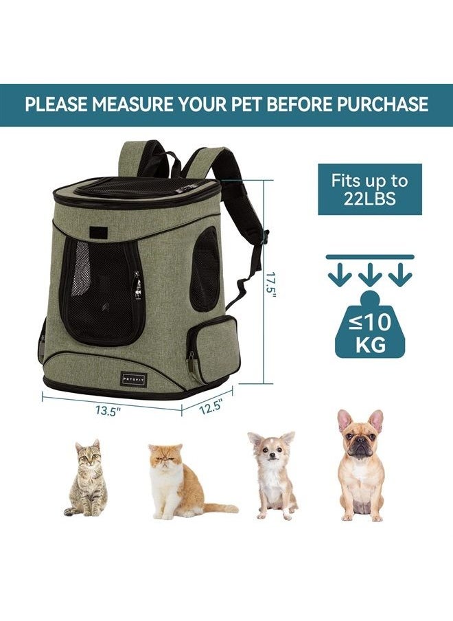 Petsfit Pet Backpack Carrier with Upgrade Waist Cushion Design to Better Fit The Waist, Suitable for Small Medium Dogs Cats and Rabbits up to 22 Pounds  - Image 5