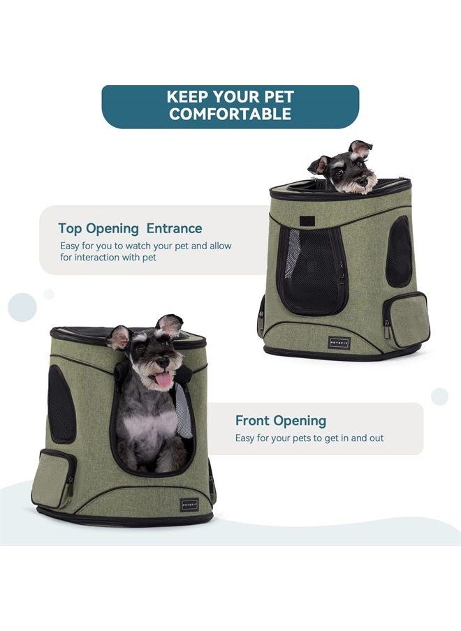 Petsfit Pet Backpack Carrier with Upgrade Waist Cushion Design to Better Fit The Waist, Suitable for Small Medium Dogs Cats and Rabbits up to 22 Pounds  - Image 3