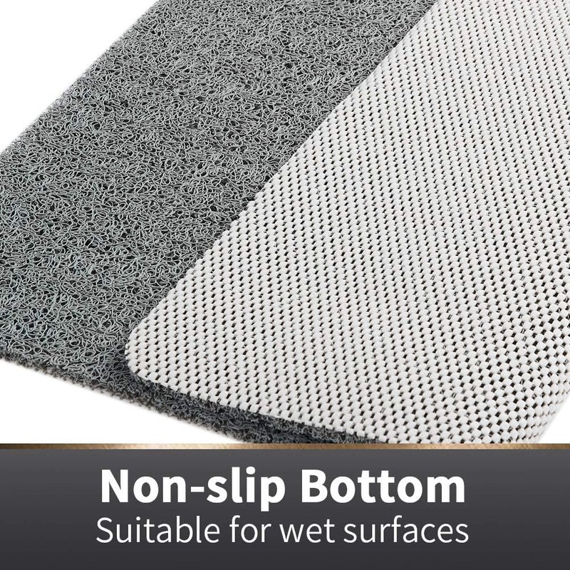 Asvin Soft Textured Bath, Shower, Tub Mat, 35x16 Inch, Phthalate Free, Non Slip Comfort Bathtub Mats with Drain, PVC Loofah Bathroom Mats for Wet Areas, Quick Drying - Image 3