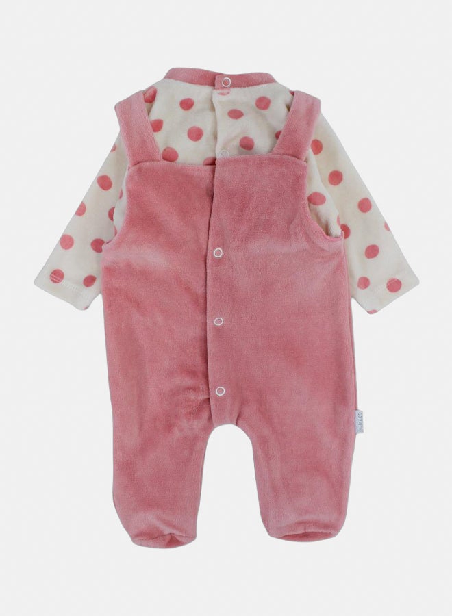 فوتي قطيفة بيبي بنات – نقاط مع وجه أرنب - Image 3