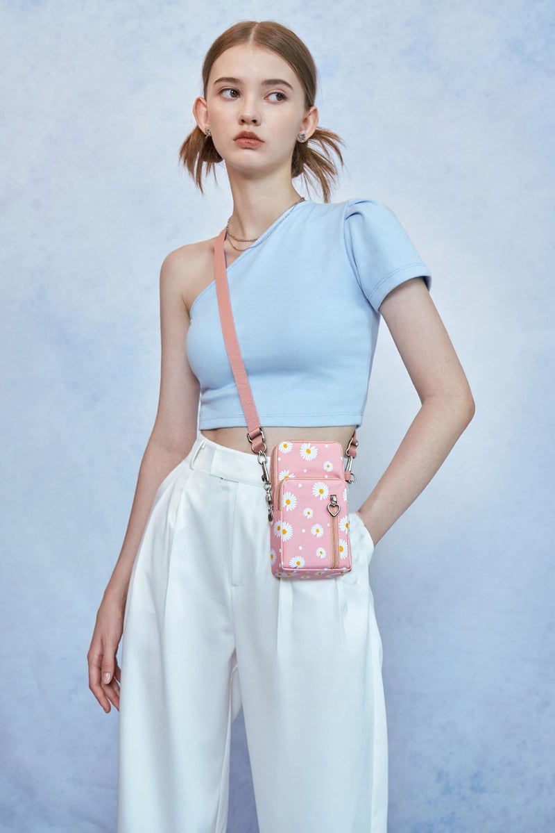 JANKS Small Crossbody Bags for Women Mini Cell Phone Purses with Crossbody Strap Phone Wallet Shoulder Bag Nylon Arm Bag - Image 2